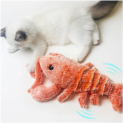 Electric Dancing Moving Floppy Lobster Pet Toy