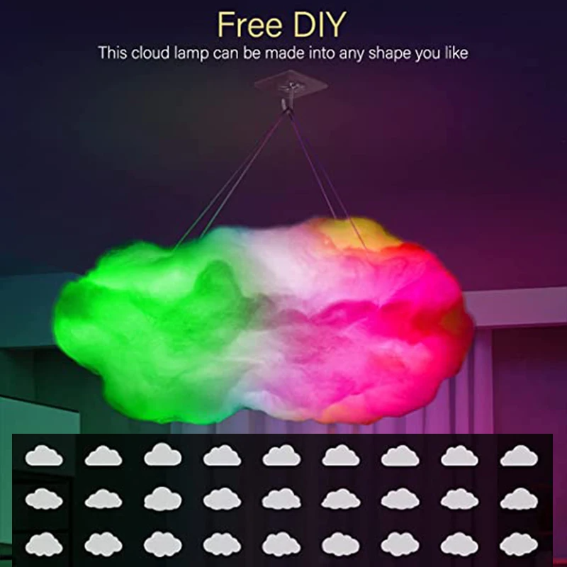 3D Big Cloud Lightning Light