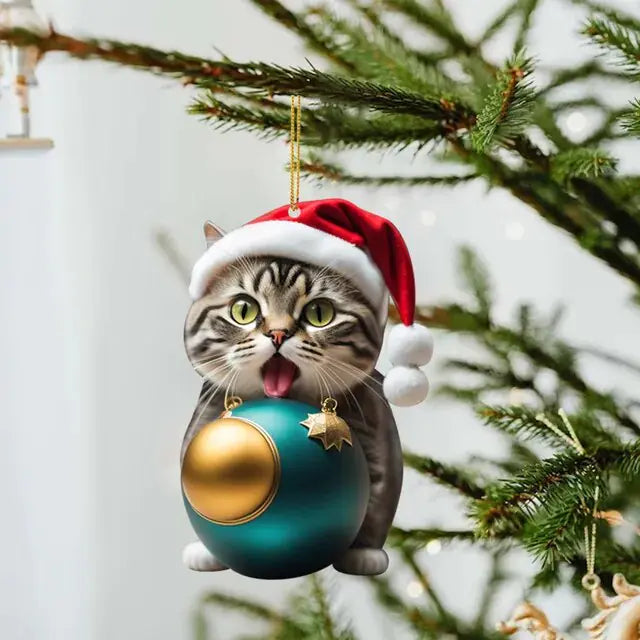 Cute Cat Christmas Ornaments