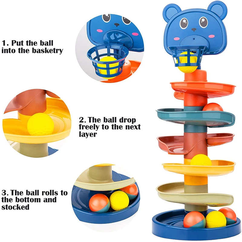 Baby Rolling Ball Pile Tower