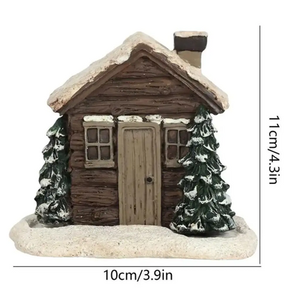 Christmas Log Cabin Incense Burner