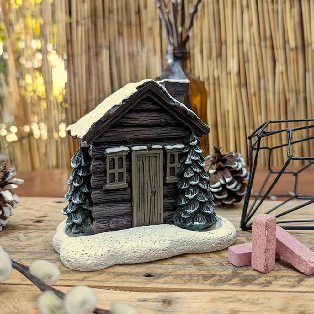 Christmas Log Cabin Incense Burner