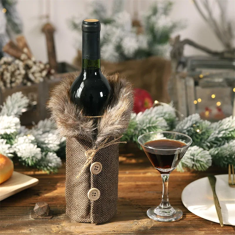 Christmas Wine Bottle Cover