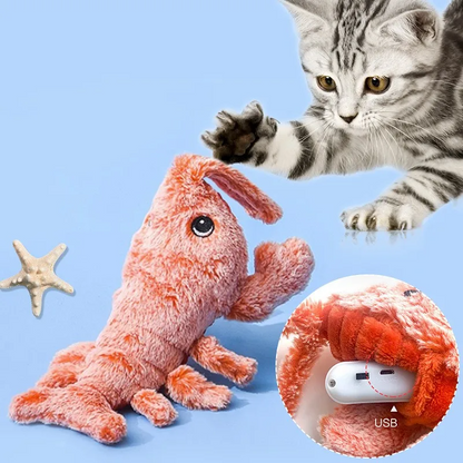 Electric Dancing Moving Floppy Lobster Pet Toy