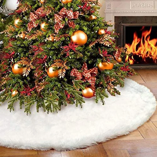 Fur Christmas Tree Skirt