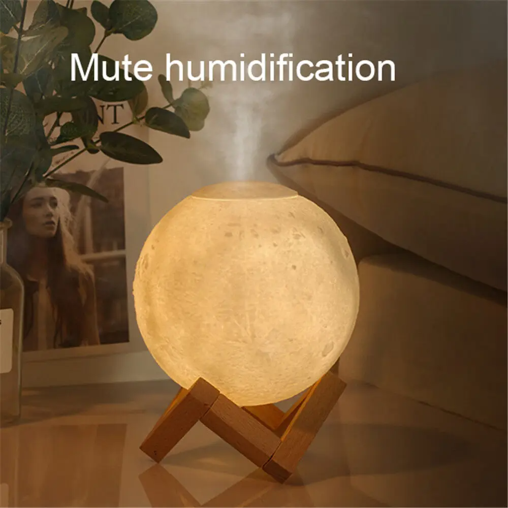 Humidifier Diffuser USB Moon Shape Led