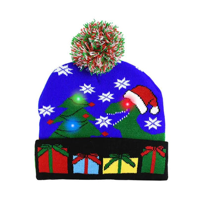 LED Christmas Knitted Hat