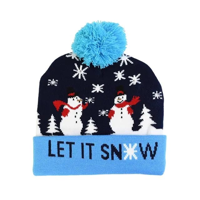 LED Christmas Knitted Hat