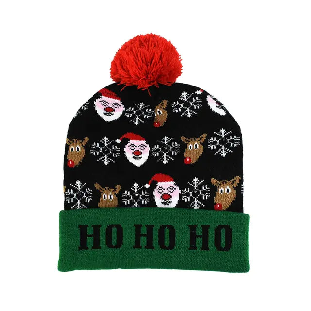 LED Christmas Knitted Hat