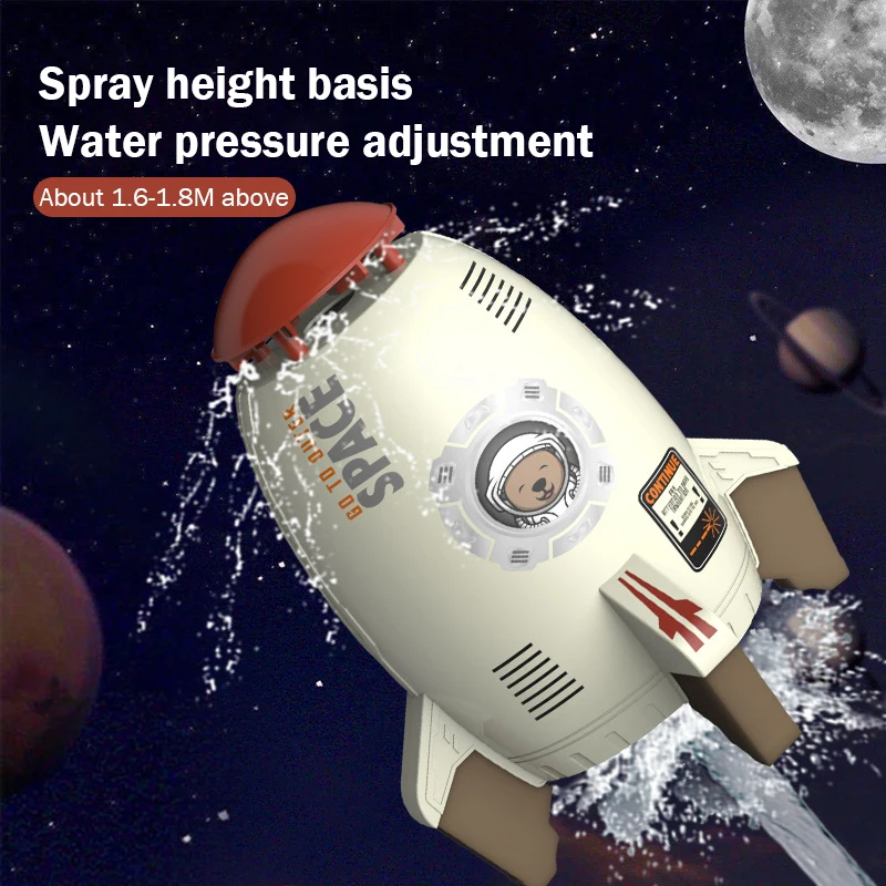 Outdoor Rocket Water Pressure Sprinkler Toy for Kids