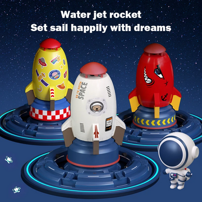 Outdoor Rocket Water Pressure Sprinkler Toy for Kids