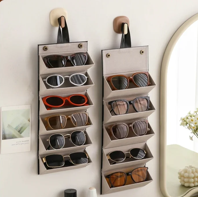 Portable Multi-Slot Glasses Organizer