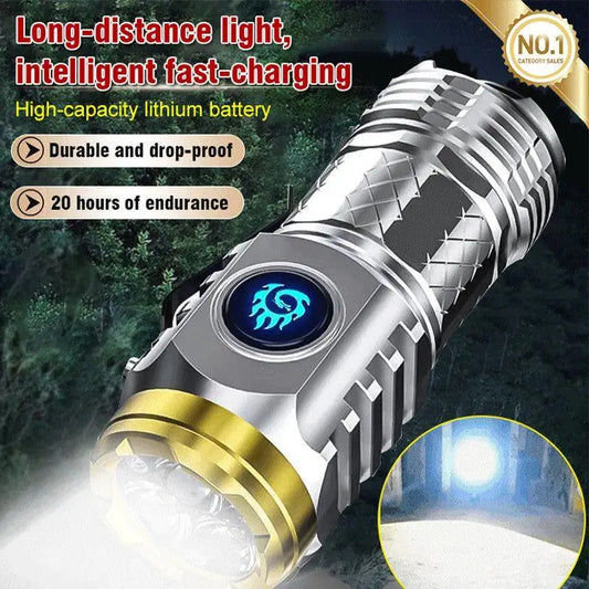 Mini Flashlight Strong Light Rechargeable