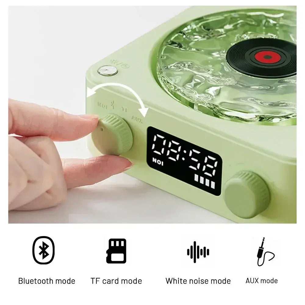 Mini Retro Bluetooth Speaker with Ambient Light and White Noise