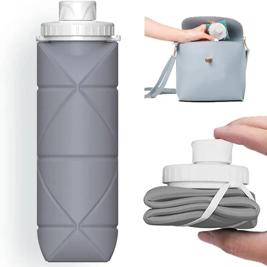 Foldable Silicone Hydration Water Bottle